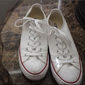 White low top converse